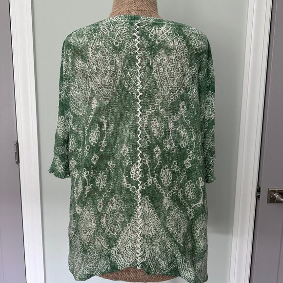 SUNDANCE | Light Knit Cotton Sweater, Size Large - Picture 2 of 6